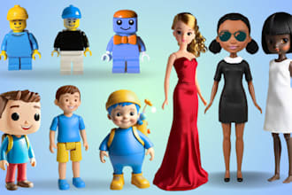 3d printable toy, articulated model, lego 3d toy model, action figure on zbrush