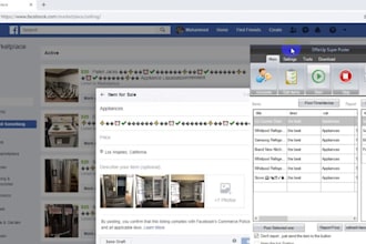 automate facebook marketplace bot, listing, auto reposting bot, price management