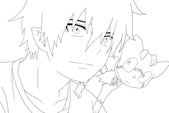 create 2d line art, minimalist line art, frame by frame, line art animation