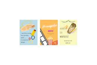 design posters and complementary cards for your events