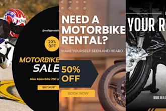 design a stunning motorcycle flyer for your event or brand