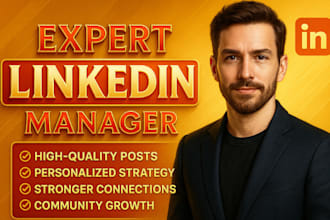 be your linkedin manager, content creator and ghostwriter