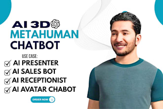 do 3d metahuman voice agent for webapp real estate, restaurant, salon, medical