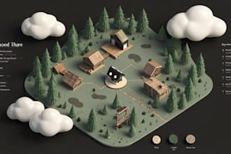 draw vector map illustration campground maps rv park maps site maps illustration