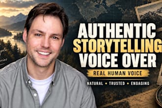 record a professional male documentary voice over