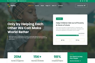 design a donation website, charity donation website , 501c3 donation website,ngo