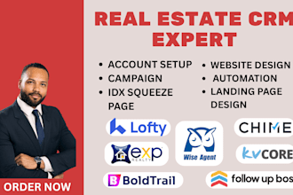 real estate crm lofty crm, chime, kvcore boldtrail, follow up boss, kv core, idx