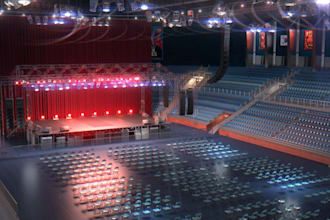 model 3d concert stage interior,testicular cancer, cgi children stage, cinema 4d