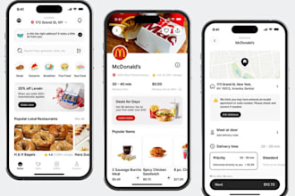 create food delivery app or restaurant app with driver, customer and admin panel
