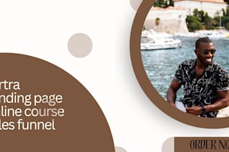 design creative kartra sales funnel landing page