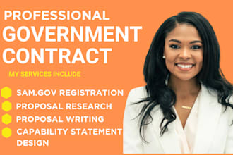 design federal government capability statement for business info sam gov rfp
