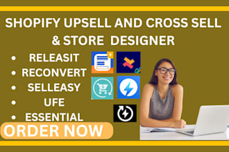 setup shopify upsell and cross sell releasit reconvert sell easy ufe essentials