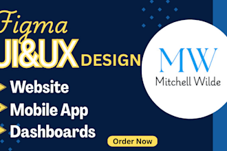 do mobile app UI UX design,dashboard UI,wireframe ios android app using figma