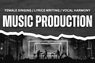 write lyrics and sing rap hip hop, pop, rnb, rock song vocal harmony