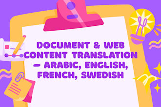 translate any document or web content in multiple languages
