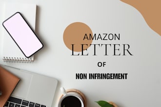 draft a letter of non infringement as  licensed amazon lawyer