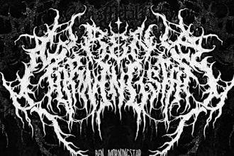 make custom brutal death metal logo for your band