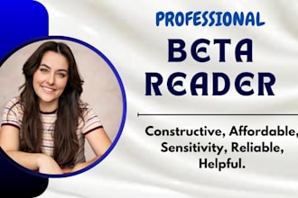 beta read your children book fiction non fiction and provide extensive feedback
