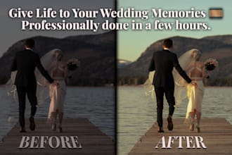 professionally color grade your wedding photos to perfection