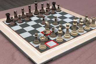 create miniature, card game art, chess game, chess, tabletop game, props, 40k