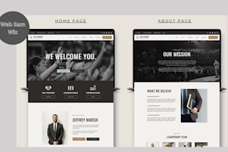 design a professional author, ministry or church website that inspires