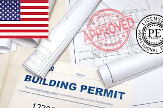 licensed engineering pe stamped floor plan mep for tx pa nc sc il permit drawing
