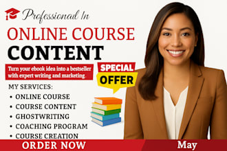 develop online course content, elearning course creation, ebook online, kajabi