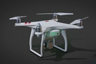 drone and aircraft design, 3d aircraft, 3d drone, 3d cad model of oav, vtol, fpv