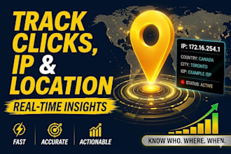 provide a clickable image or link to get IP and location