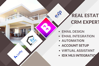 build a real estate website with idx, lofty CRM, kvcore automation, email design