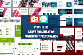 create powerpoint pitch deck presentation canva pitch deck