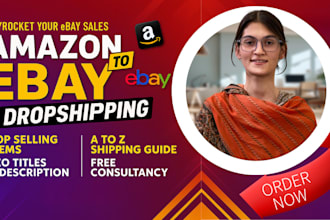 do amazon to ebay dropshipping product listings manually and autods, yabble, etc