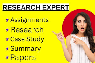 write an essay, paper, case study, reports and assignments