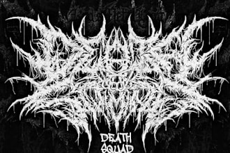 design a brutal death metal logo in my unique style