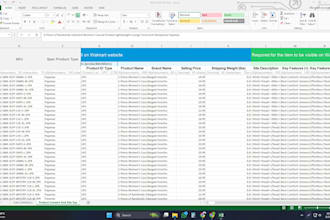 create SEO optimized walmart listings via flat file upload