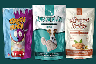 premium candy food packaging mylar bag pouch design