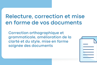 proofread, edit and format your french documents