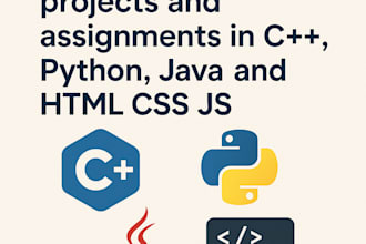 help with university projects and assignments in cpp java python HTML CSS js