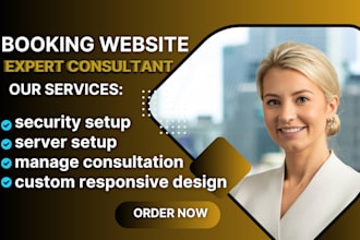 build a professional booking website and provide expert consultation