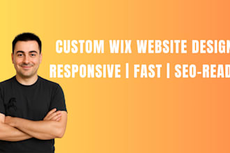 build a custom wix website for your business or brand