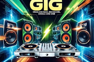 produce drum and bass, breakcore, jungle music, dnb, and promote it organically