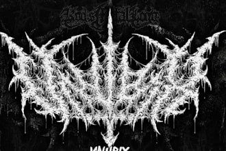 design your black, slamming, brutal, death metal logo