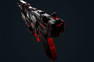 design custom 3d assets for game, 3d model, animation, ar, VR, uv mapping, props
