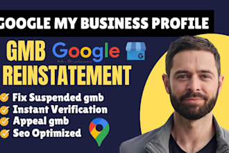 reinstate, fix, appeal, restore suspended or disabled gmb business profile