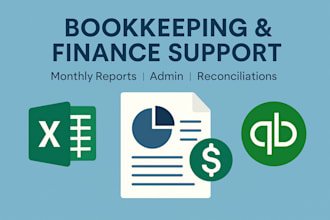 do bookkeeping, admin tasks, and monthly financial reports