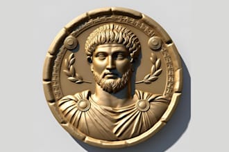 do 3d bas relief, 3d coin design, 3d laser engraving, 3d cnc design, 3d printing