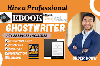 ghostwrite, rewrite ebook christian sermons non fiction selfhelp romance