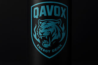 design a powerful 3d energy drink logo