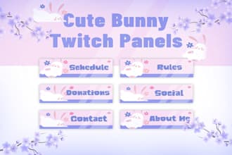 craft you professional and unique twitch panels