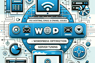 fix any cpanel, email, or hosting related issue
